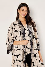 Printed Kimono in Black and White product image 2