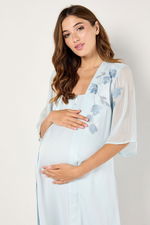 Maternity Robe and Gown Set with Embroidery product image 2