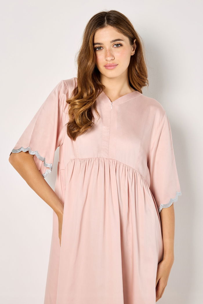 Maternity Dress with Scalloped Short Sleeves product image 2