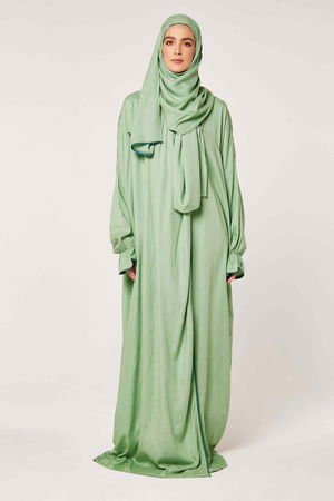 Layered Prayer Dress with Matching Veil product image