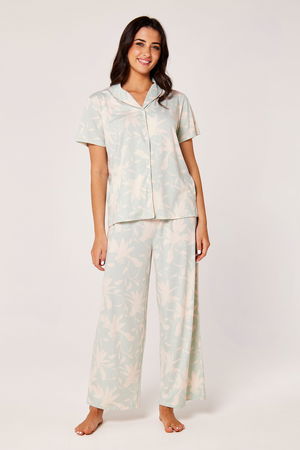 2 Pieces Loose Fit Printed Pajama Set product image