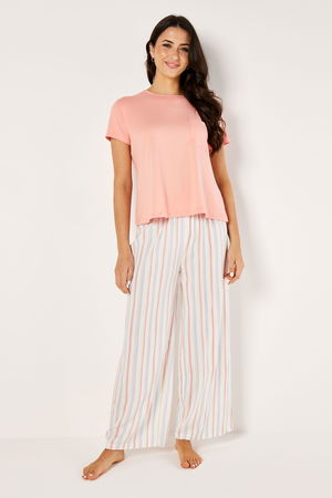 Pyjama Set with Striped Pants product image