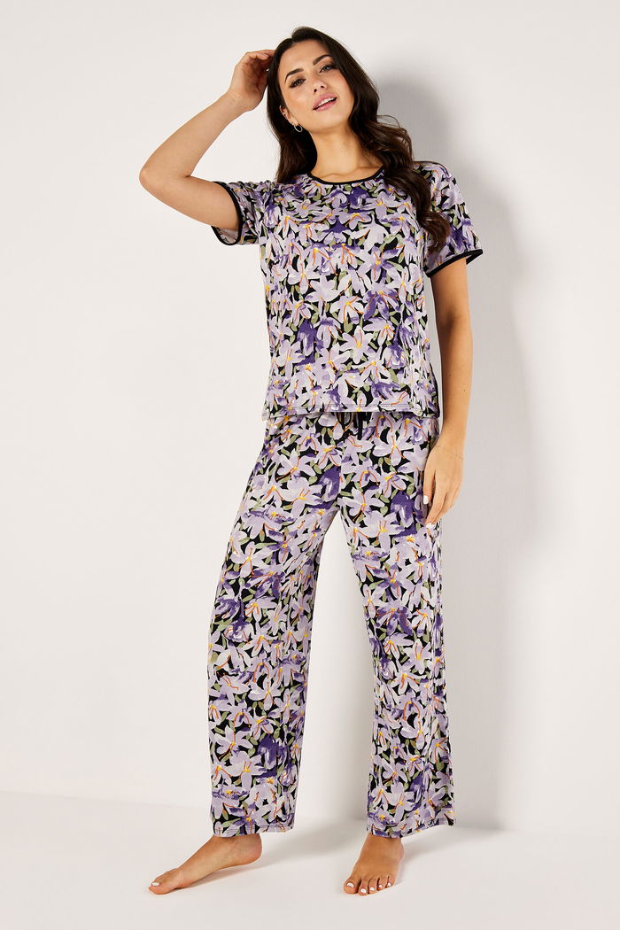 Flower Printed Colorful Pyjama Set product image 1