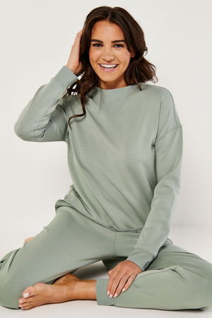 Loose Fit Cozy Lounge Set with Long Sleeves product image