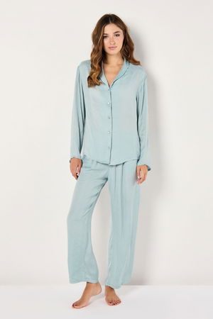 Satin ـJacquard Pyjama Set with a Classic Cut product image