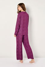 Satin Jacquard Buttoned Pyjama Set product image 5