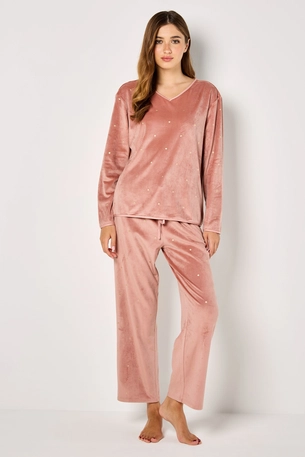 Soft Velour Pyjama Set with Foil product image