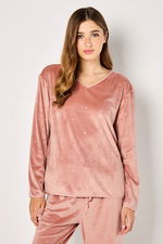 Soft Velour Pyjama Set with Foil product image 2