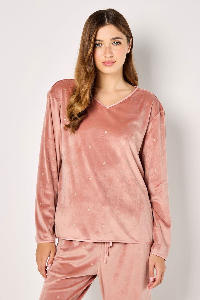 Soft Velour Pyjama Set with Foil product image 2