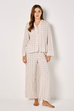 Flannel Pyjama Set with Check Print product image