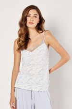 Long Cami Set Embellised with Lace product image 2