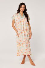 Midi Printed Dress with Box Pleats product image 1