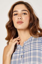 Long Nightgown with Check Print product image 4