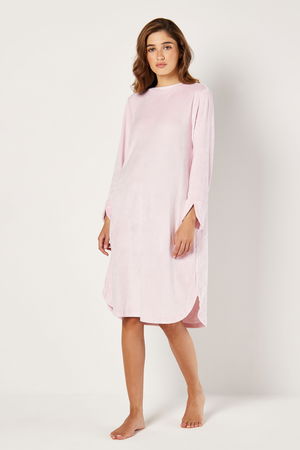 Midi Fleece Nightgown with Long Sleeves product image