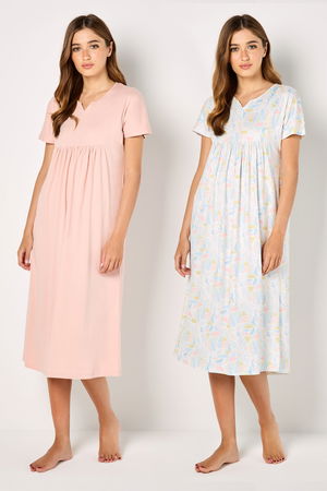 Set of 2 Night Gowns with Short Sleeves product image