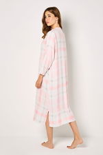 Set of 2 Buttoned Night Gowns with Long Sleeves product image 2