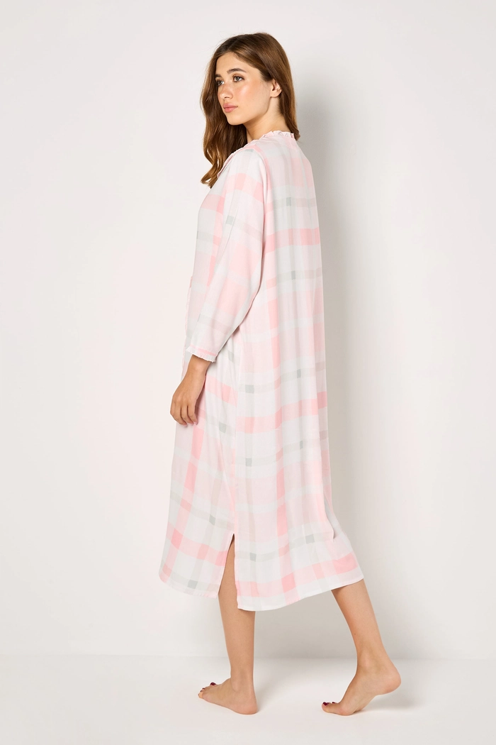 Set of 2 Buttoned Night Gowns with Long Sleeves product image 2