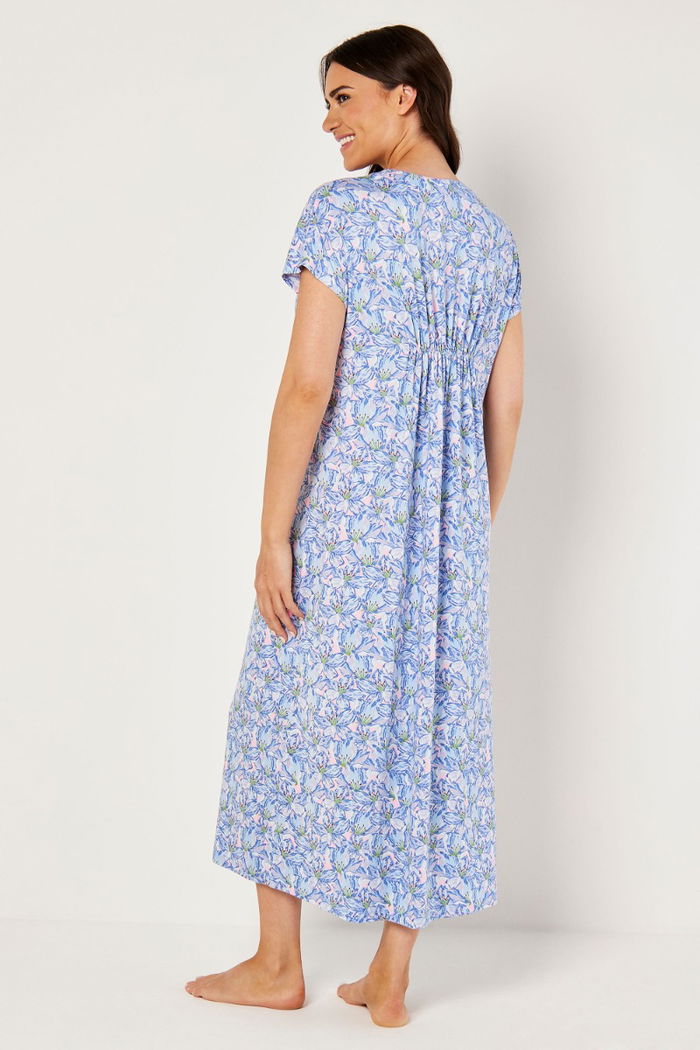 Shirred Floral Night Gown product image 4