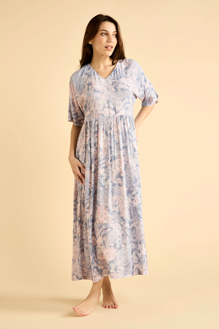 Long Printed Dress with Pockets product image 1