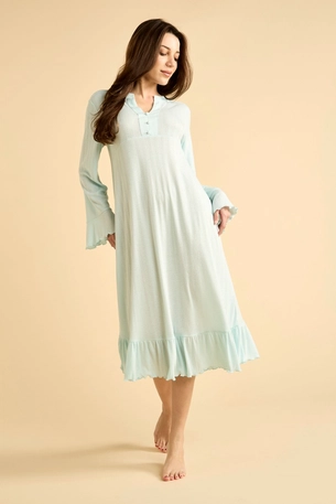 Midi Night Gown with Wide Sleeves product image