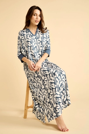 Wide-Cut Printed Night Gown product image