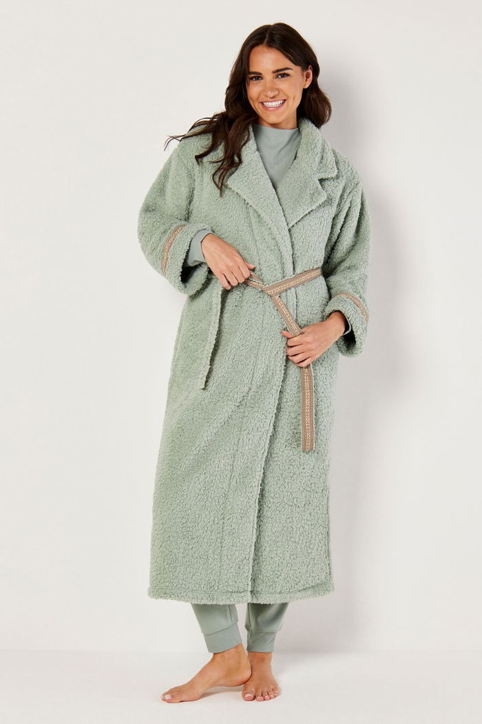 Belted Fleece Robe for Him and Her product image 1