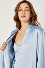 Satin Robe with Fleece Lining product image 4