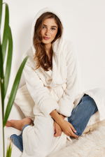 Fluffy Winter Robe with Hood product image 1