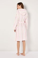 Striped Bathrobe with Hoodie and Matching Bag product image 5