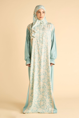 Printed Prayer Dress with Zipper product image