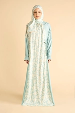 Open Side Floral Printed Prayer Dress product image 1