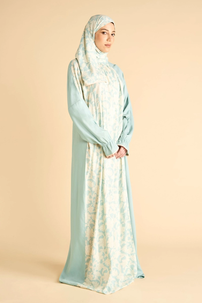 Open Side Floral Printed Prayer Dress product image 2