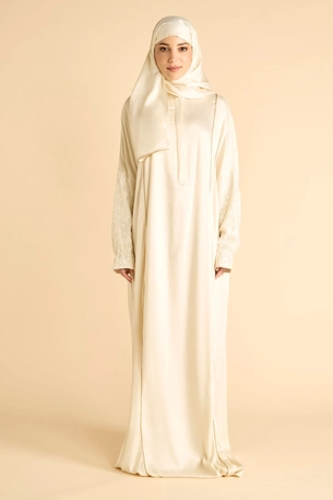 Prayer Dress with Zipper and Lace Details on Sleeves product image