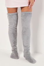 High Knee Fur Winter Socks product image 1