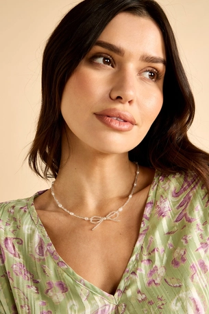 Pearl Necklace with Bow product image