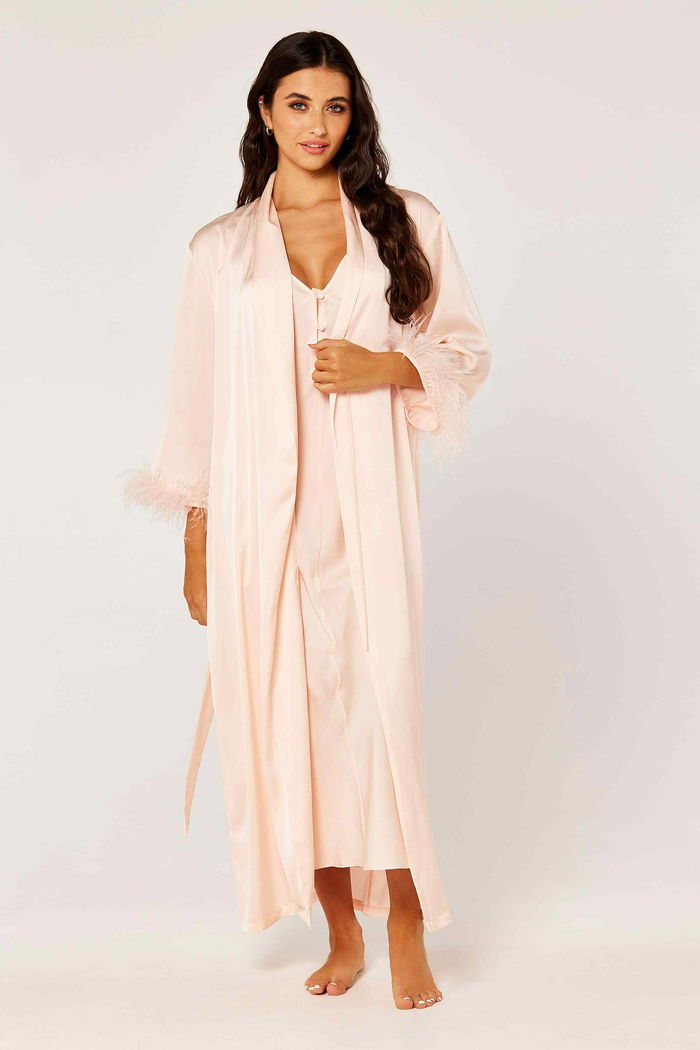 Feathered Sleeve Maxi Robe product image 2