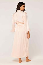 Feathered Sleeve Maxi Robe product image 5