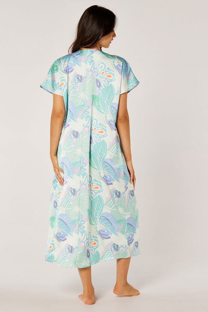 Flower Printed Maxi Short Sleeves Kaftan product image 5