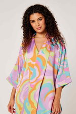 Adjustable Sleeves Cross Wrap Maxi Kaftan product image 3