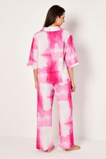 طقم منزلي Tie Dye بقصة واسعة من قطعتين product image 3