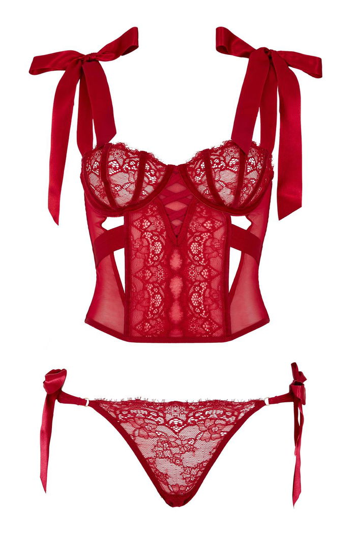 Red Passion Corset and Brief Set product image 6