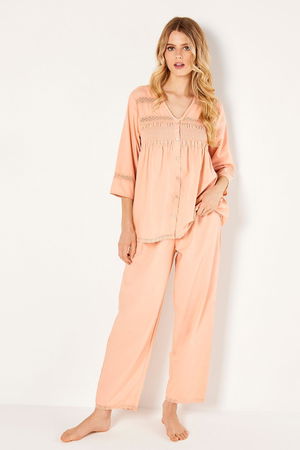 Classic Pyjama Set with Lace Details product image