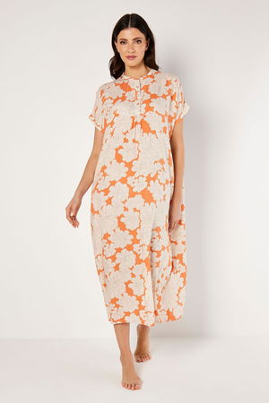 Wide Flower Printed Gown product image