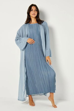 2 Pieces Long Sleeves Dress and Kimono Set product image